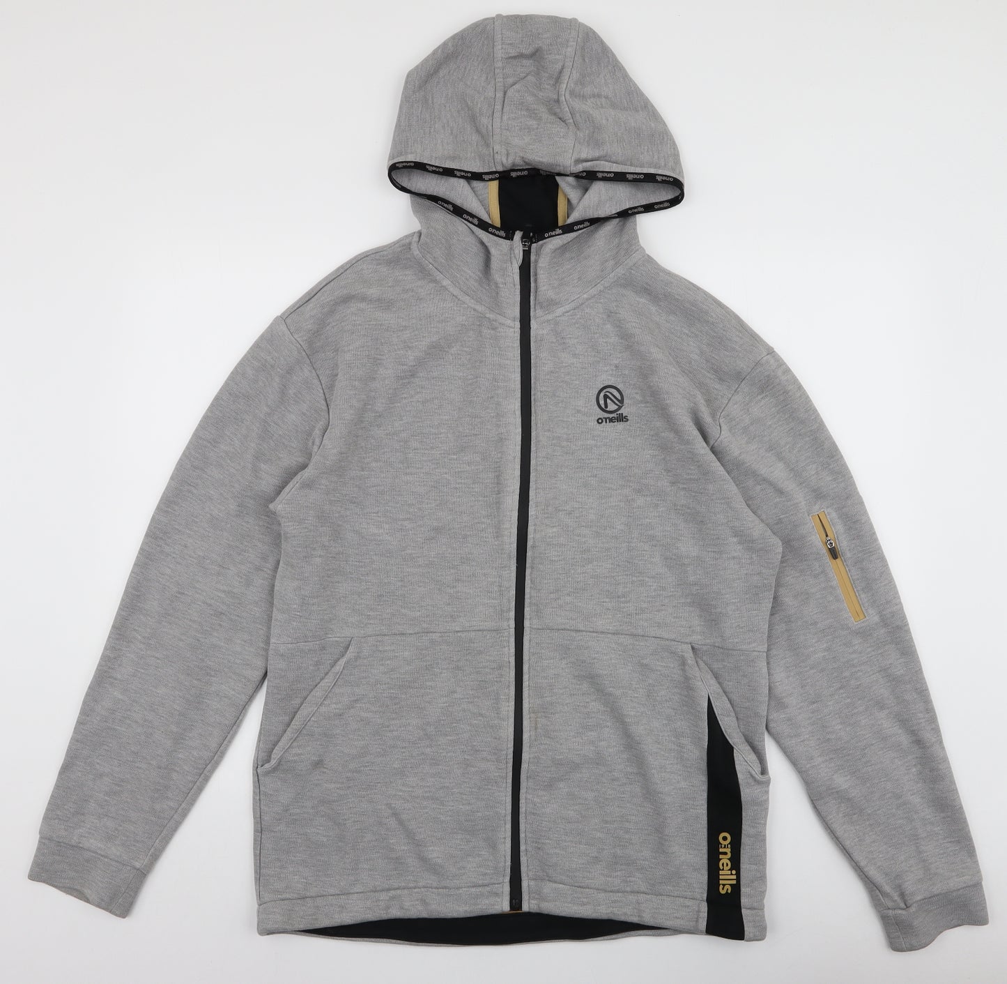 O'Neills Mens Grey  Cotton Full Zip Hoodie Size XL