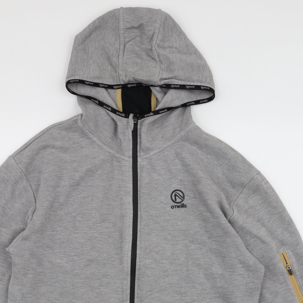 O'Neills Mens Grey  Cotton Full Zip Hoodie Size XL