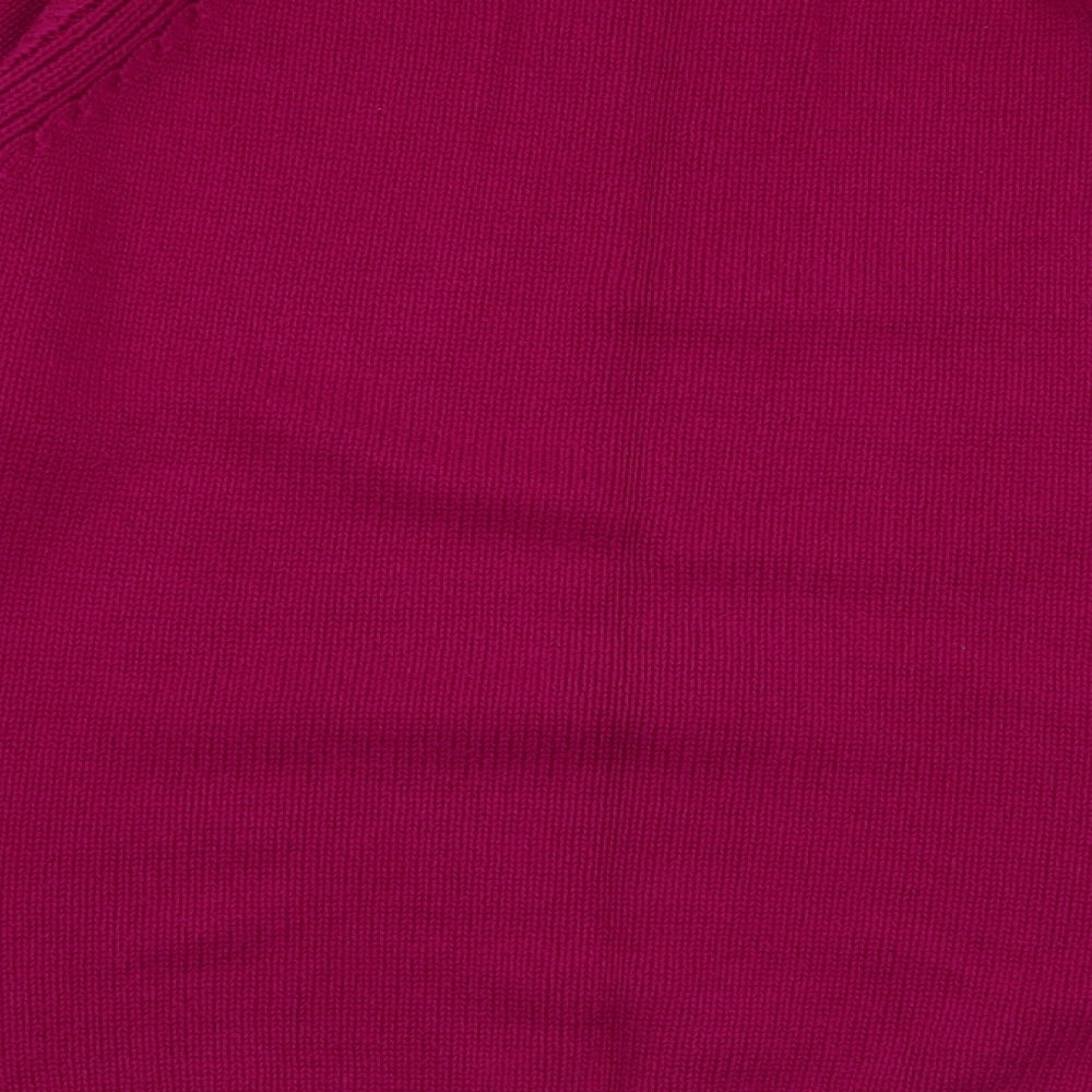 Isle collection Womens Pink Round Neck  100% Cotton Pullover Jumper Size M