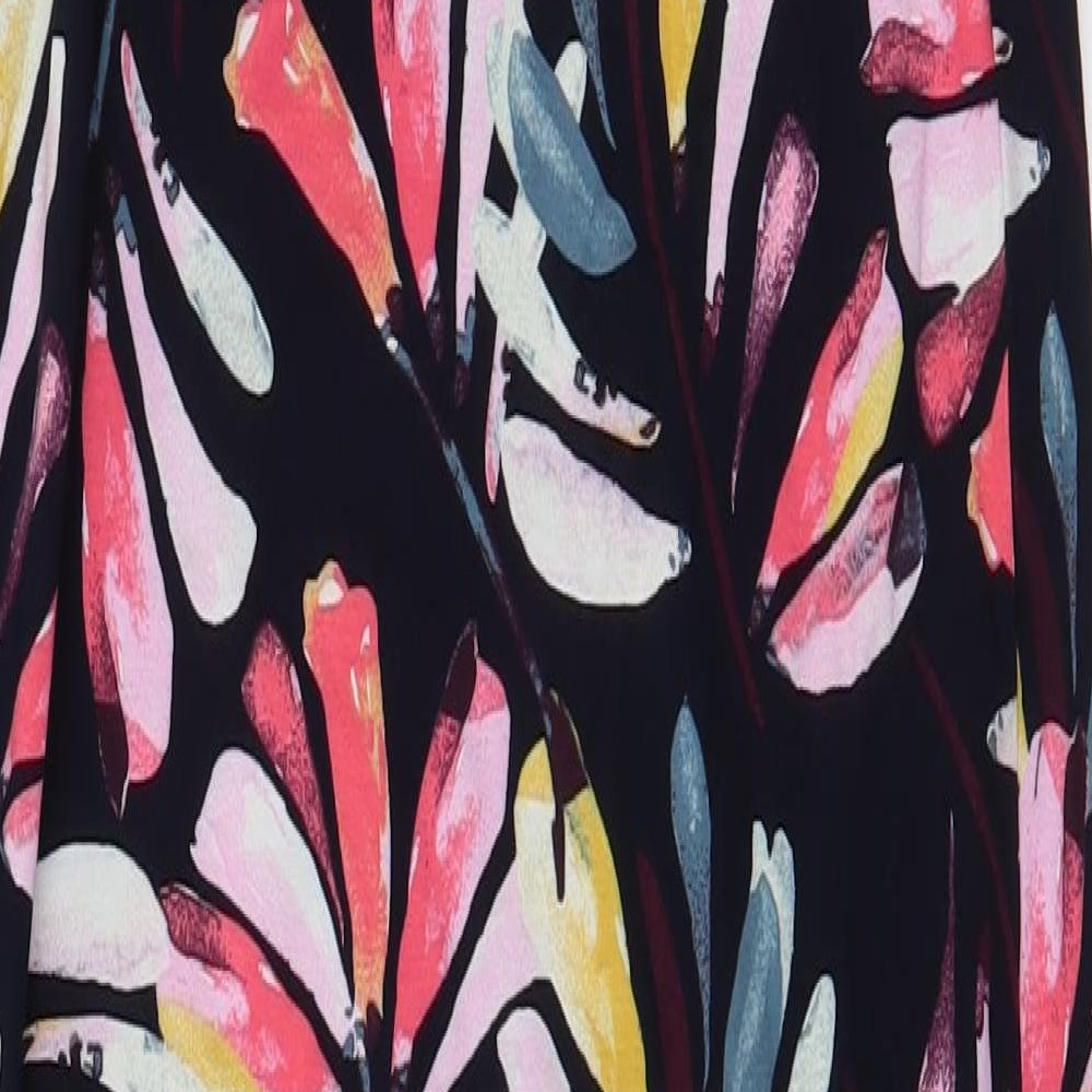 Marks and Spencer Womens Multicoloured Floral Viscose Maxi  Size 10  Round Neck Pullover