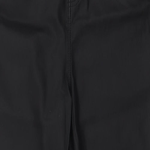 New Look Womens Black  Viscose Skinny Jeans Size 22 L29 in Slim Zip - Faux leather