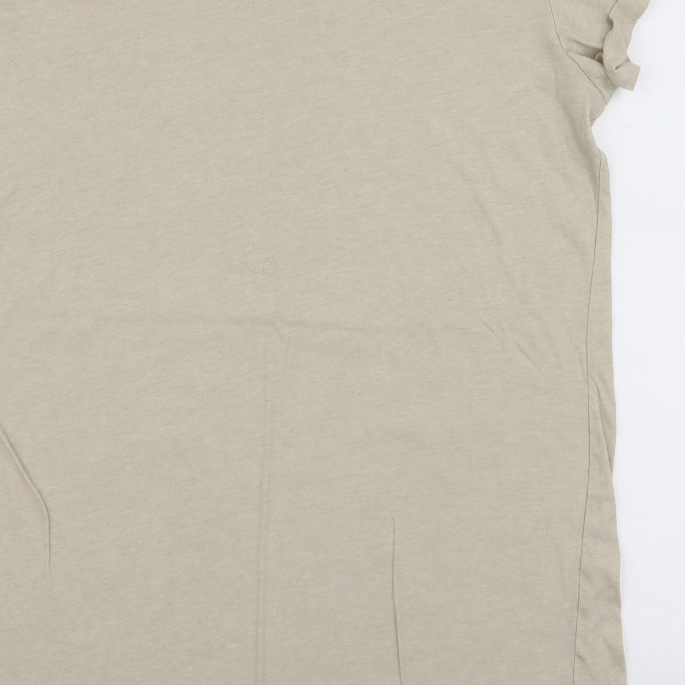 Primark Womens Green  Polyester Jersey T-Shirt Size L Round Neck