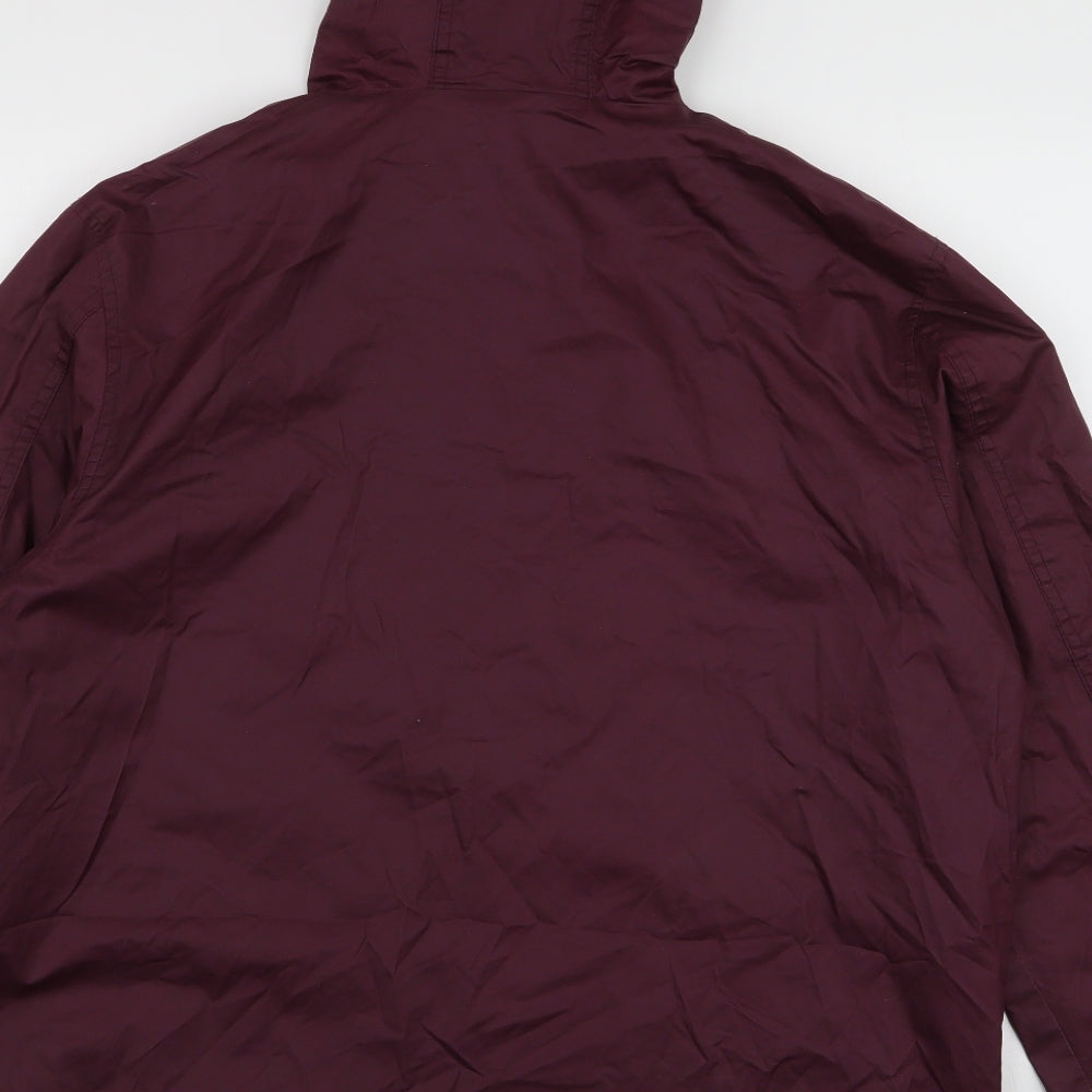 Brave Soul Mens Red   Parka Jacket Size XL  Zip