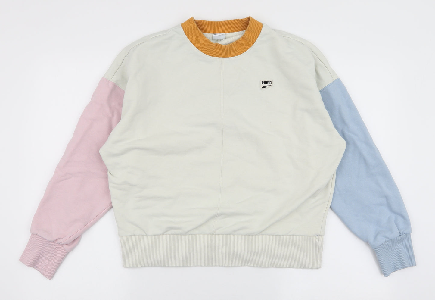 PUMA Womens Multicoloured  Polyester Pullover Sweatshirt Size S  Pullover