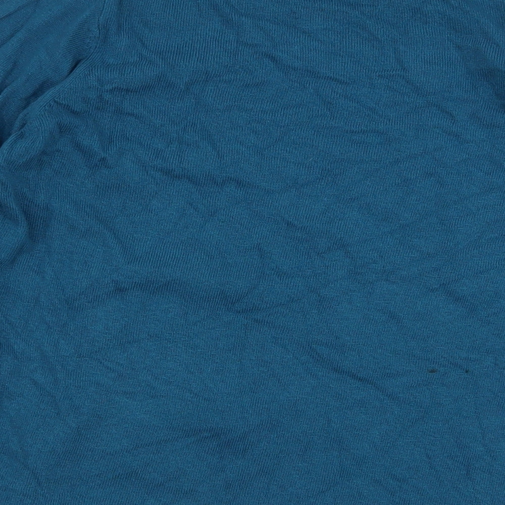 Boden Womens Blue Roll Neck  Cotton Pullover Jumper Size 14