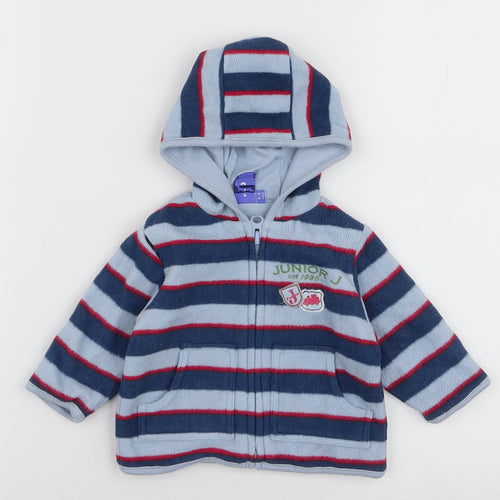 Junior J Boys Multicoloured Striped  Jacket  Size 0-3 Months   Zip