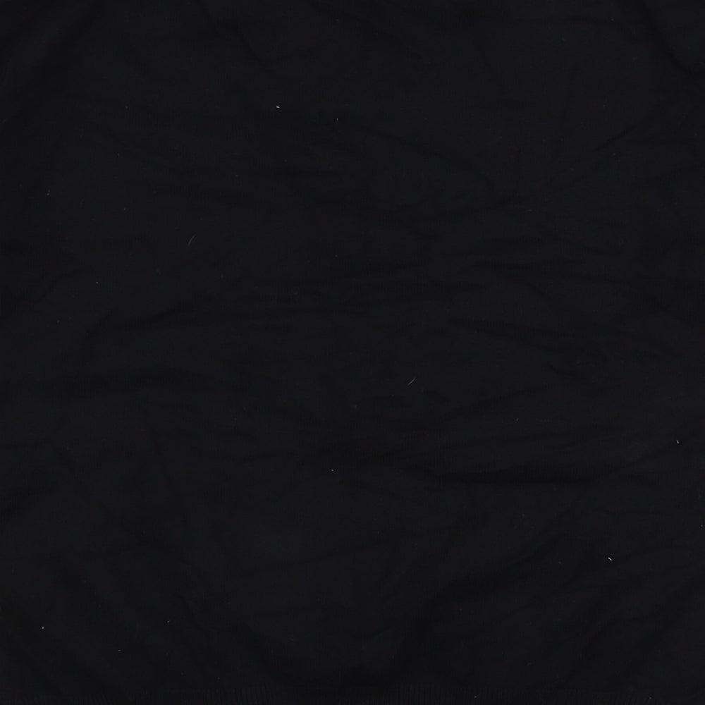 Monsoon Womens Black Round Neck  Viscose Pullover Jumper Size 12
