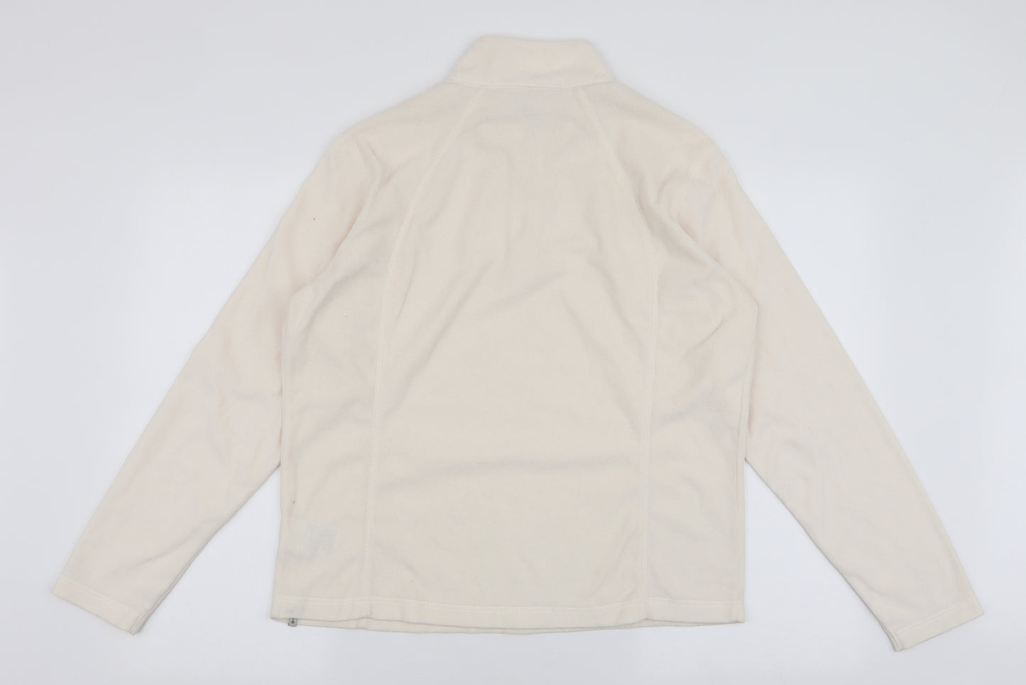 Columbus  Womens Ivory  Polyester Pullover Sweatshirt Size XL  Zip