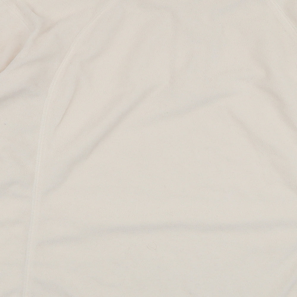 Columbus  Womens Ivory  Polyester Pullover Sweatshirt Size XL  Zip