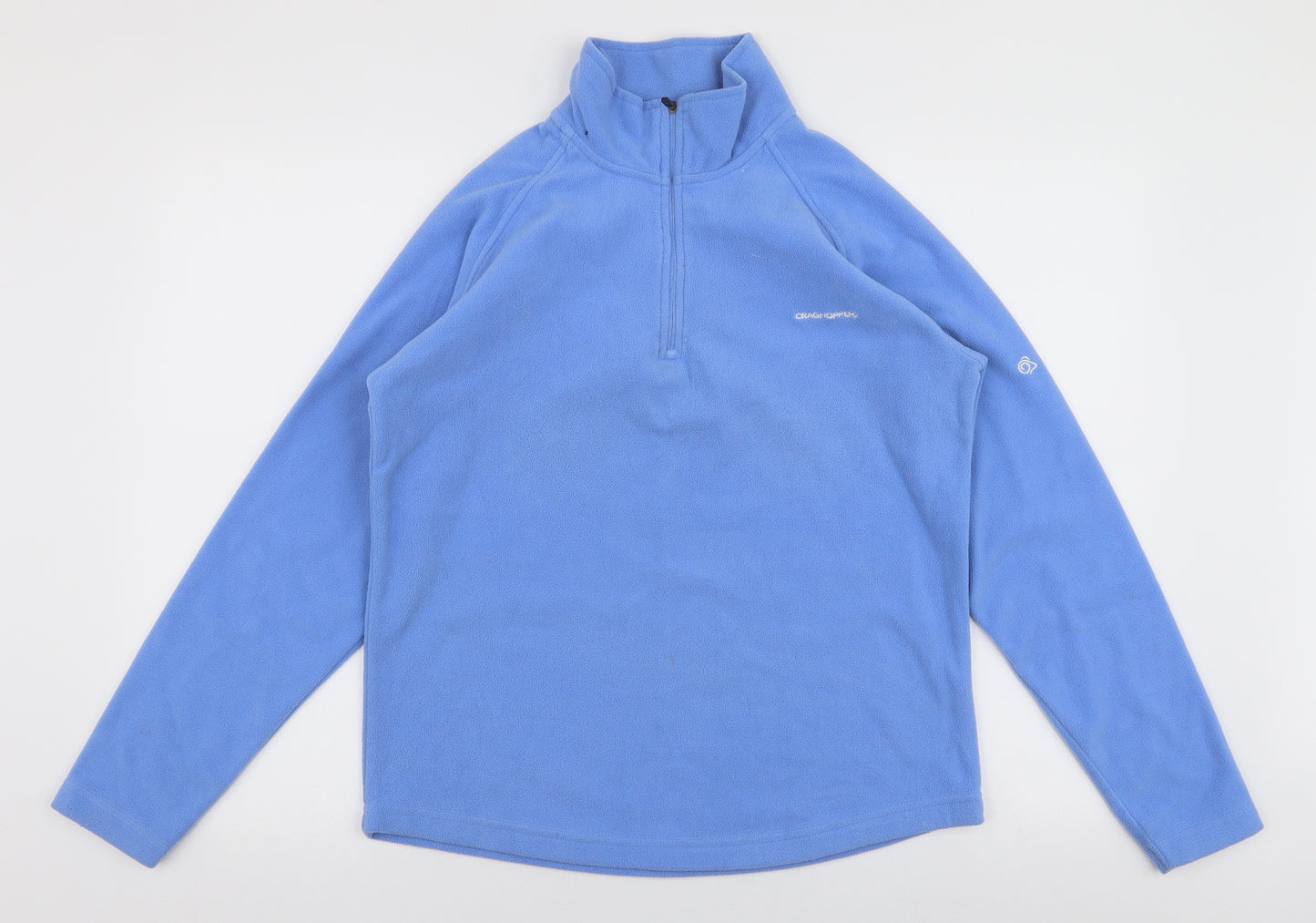 Craghoppers Womens Blue  Polyester Henley Sweatshirt Size 12  Zip