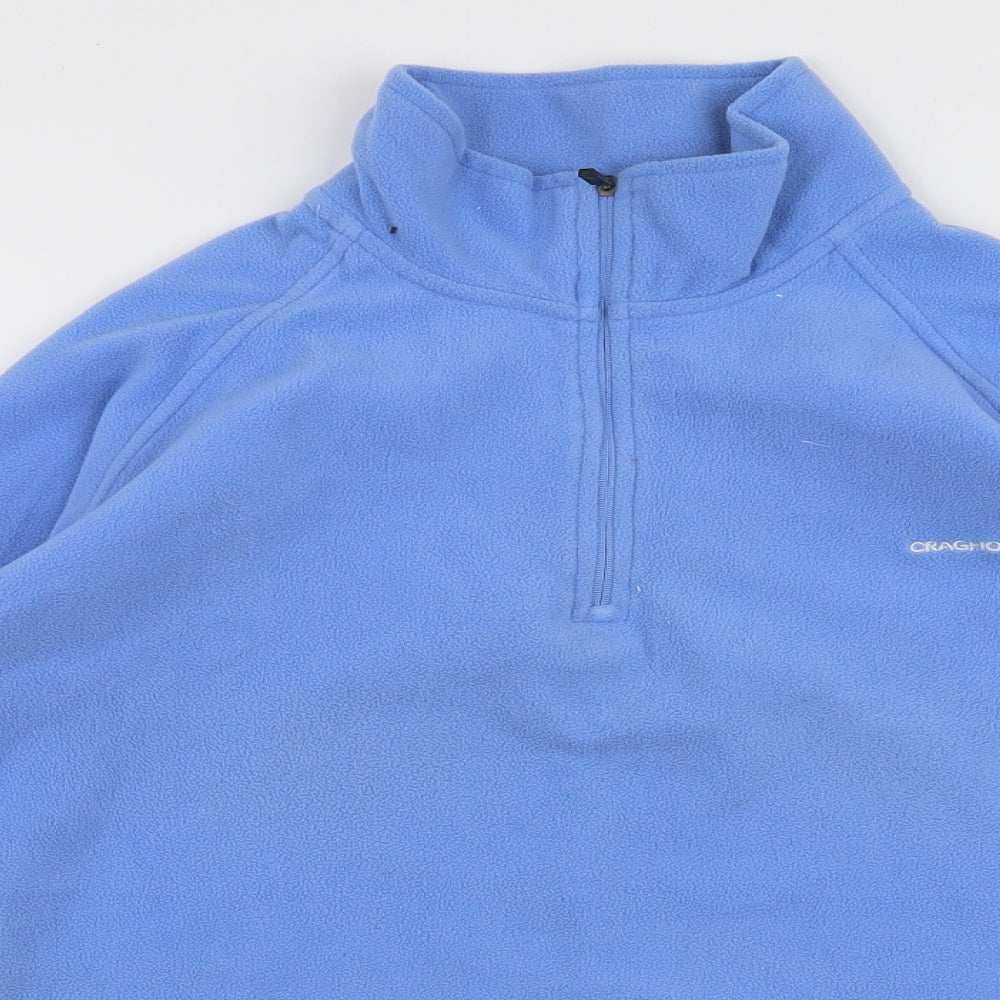 Craghoppers Womens Blue  Polyester Henley Sweatshirt Size 12  Zip