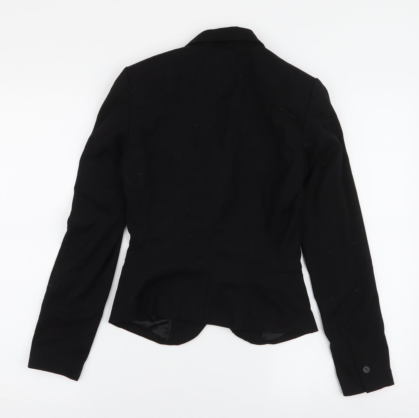 H&M Womens Black   Jacket Blazer Size 4  Button