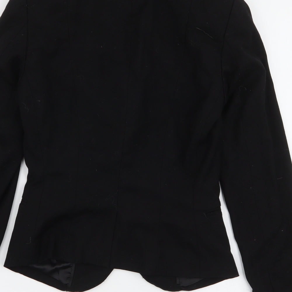 H&M Womens Black   Jacket Blazer Size 4  Button