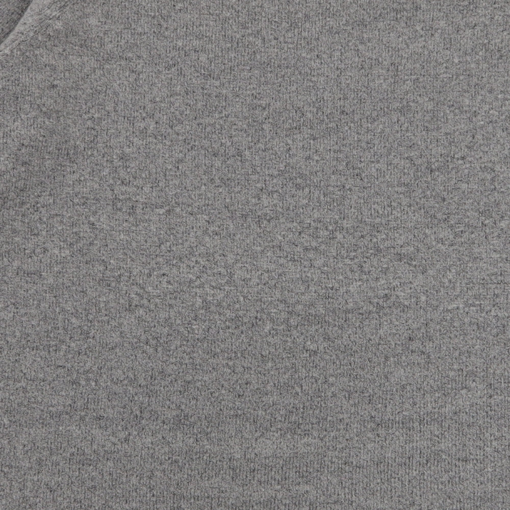 Dorothy Perkins Womens Grey Round Neck  Acrylic Pullover Jumper Size 16