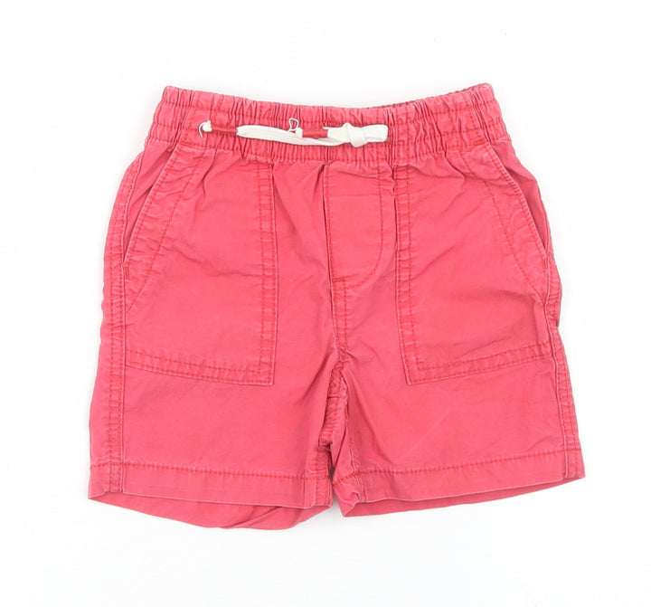 Gap Boys Red  Cotton Cropped Trousers Size 18-24 Months  Drawstring