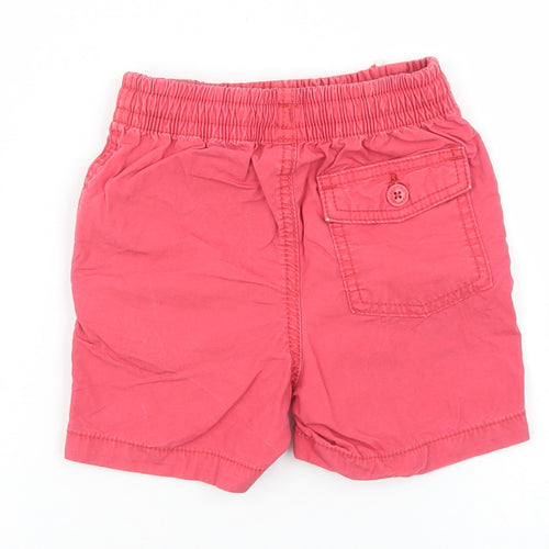 Gap Boys Red  Cotton Cropped Trousers Size 18-24 Months  Drawstring