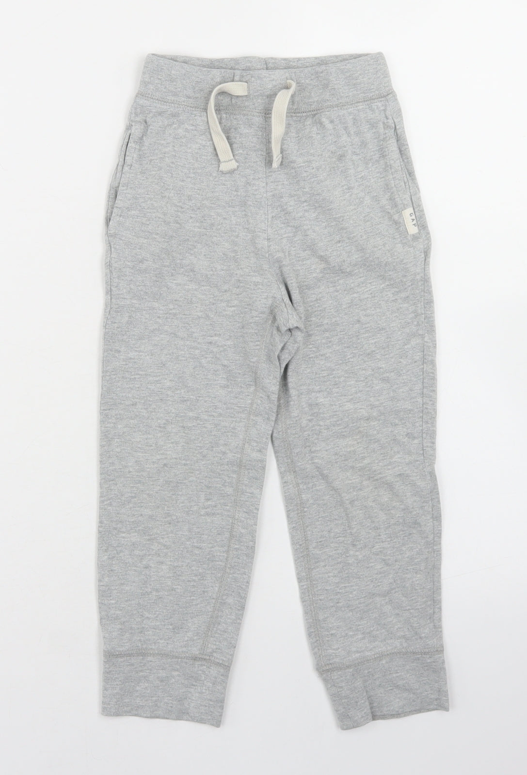 Gap Girls Grey  Cotton Jogger Trousers Size 4 Years  Regular Drawstring
