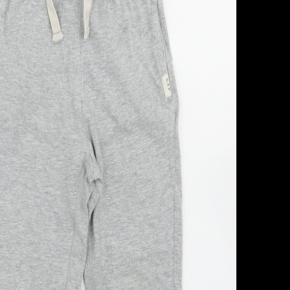 Gap Girls Grey  Cotton Jogger Trousers Size 4 Years  Regular Drawstring