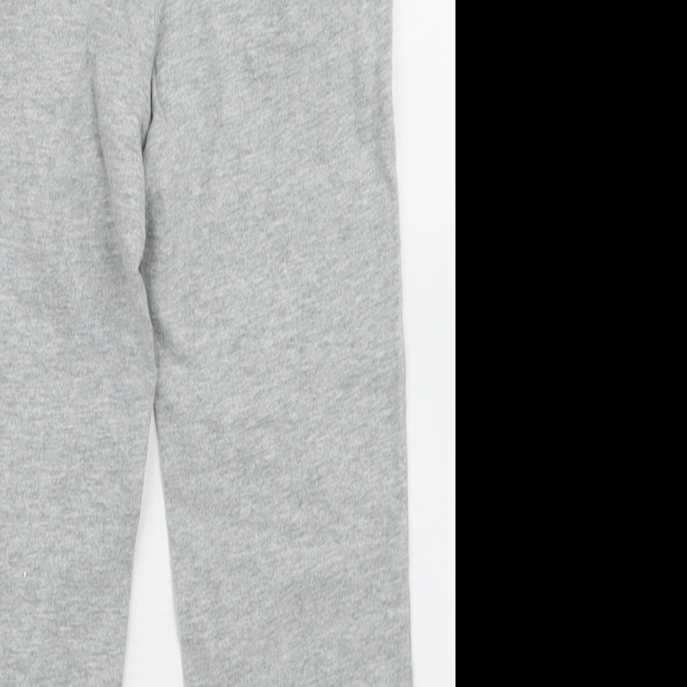 Gap Girls Grey  Cotton Jogger Trousers Size 4 Years  Regular Drawstring