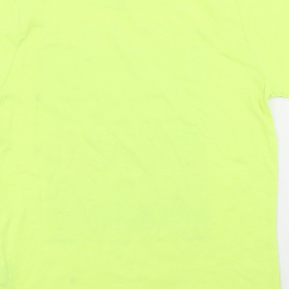 Primark Boys Yellow  Polyester Basic T-Shirt Size 6-7 Years Crew Neck  - Santa Monica