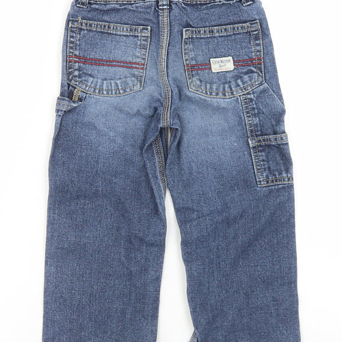 OshKosh B’gosh Boys Blue  Cotton Straight Jeans Size 3 Years  Regular Snap
