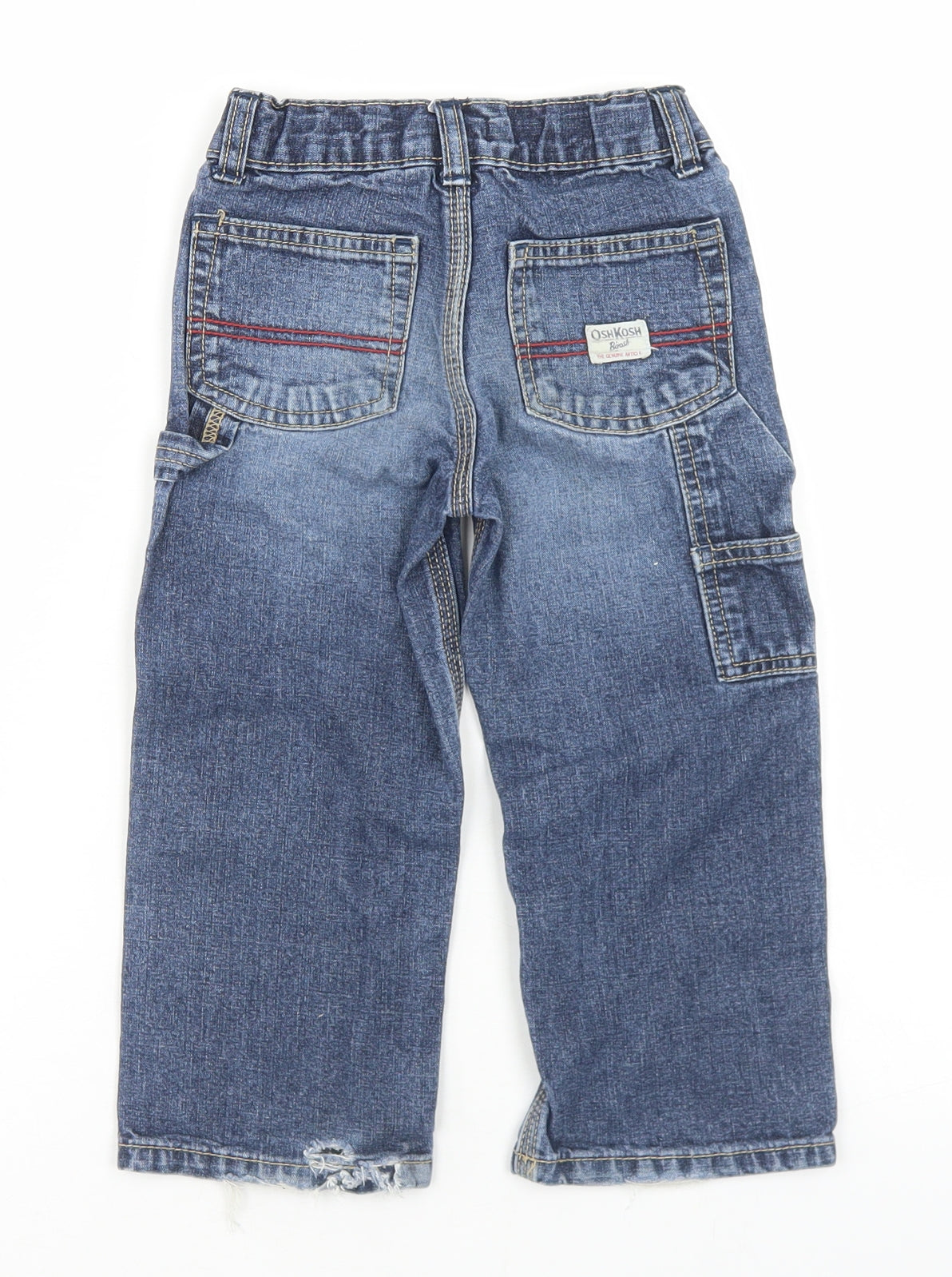OshKosh B’gosh Boys Blue  Cotton Straight Jeans Size 3 Years  Regular Snap