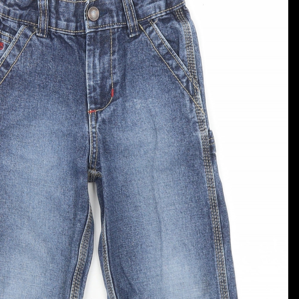 OshKosh B’gosh Boys Blue  Cotton Straight Jeans Size 3 Years  Regular Snap