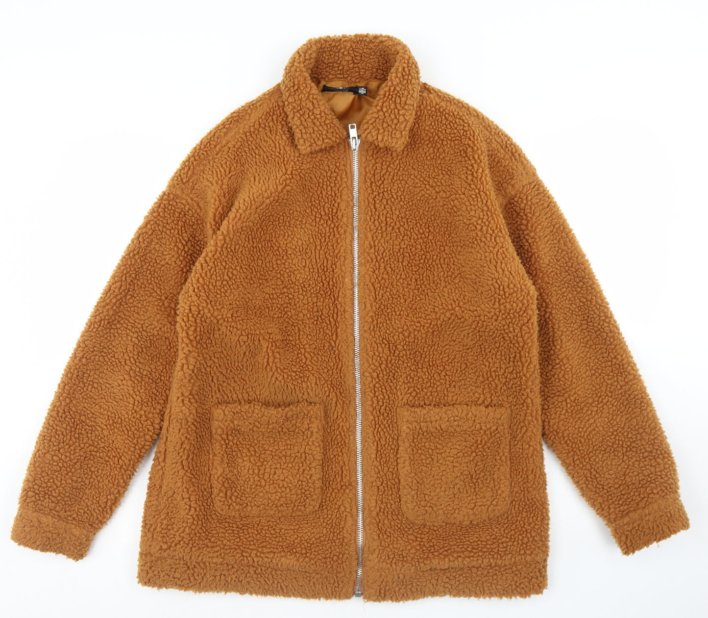 Missguided Womens Brown   Jacket  Size 8  Zip