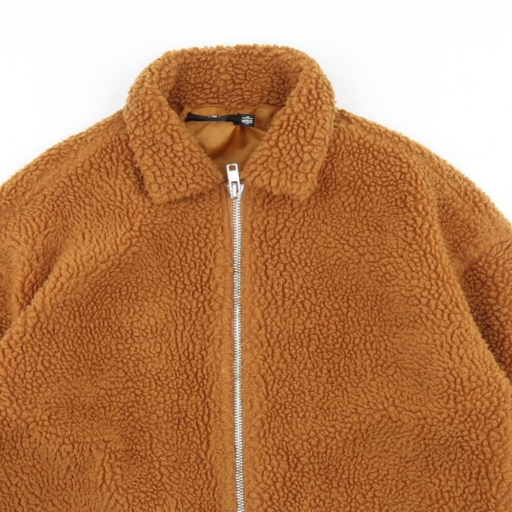 Missguided Womens Brown   Jacket  Size 8  Zip