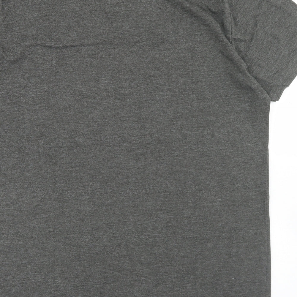 Matalan Mens Grey  Polyester  T-Shirt Size L Crew Neck  - Volkswagen