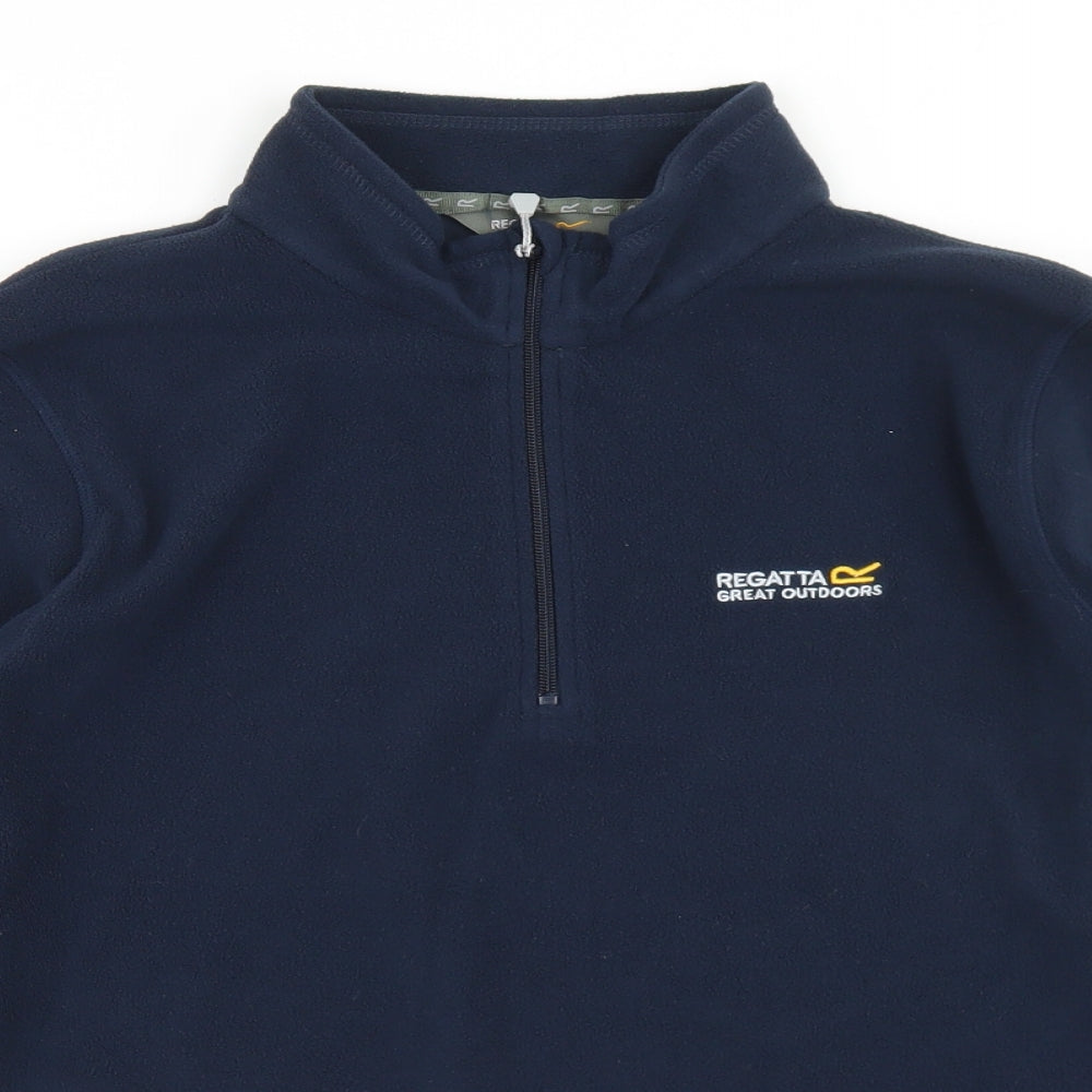 Regatta Womens Blue  Polyester Pullover Sweatshirt Size 18  Zip