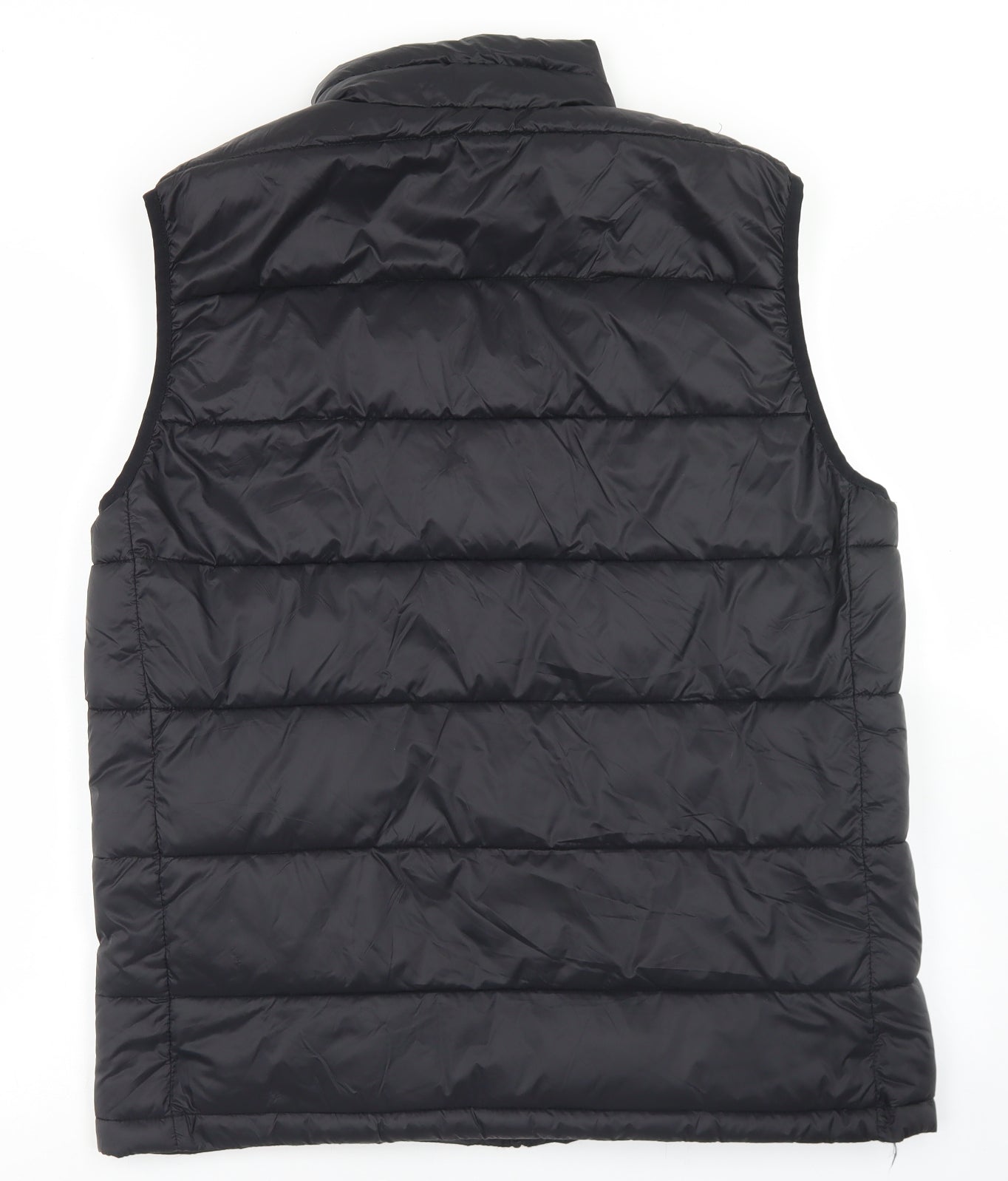 Dunnes Stores Mens Black   Gilet Coat Size L  Zip
