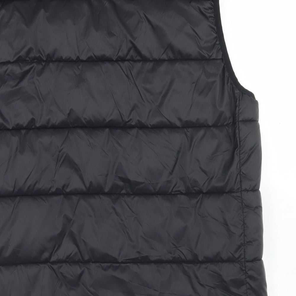 Dunnes Stores Mens Black   Gilet Coat Size L  Zip