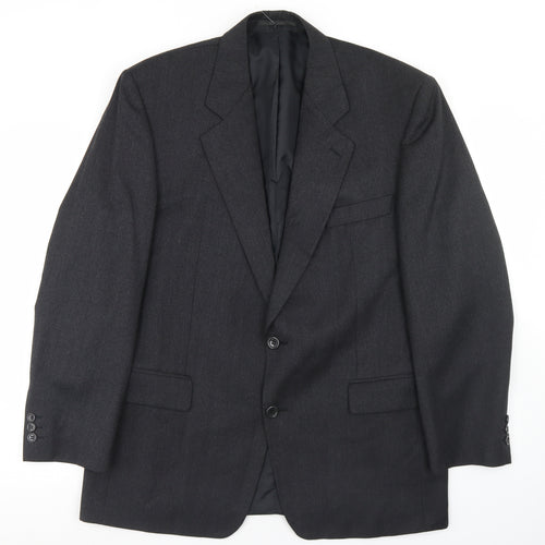 Greenwoods Mens Grey  Wool Jacket Blazer Size 42