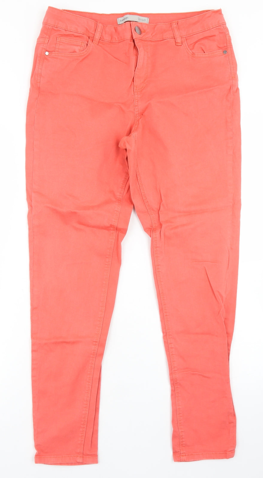 George Womens Pink  Cotton Skinny Jeans Size 16 L28 in Regular Button
