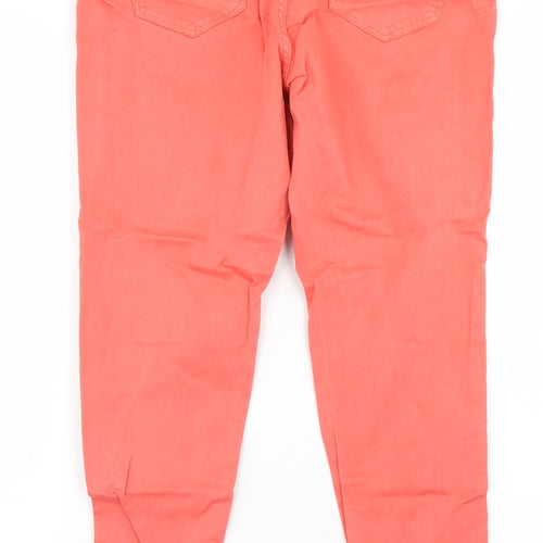 George Womens Pink  Cotton Skinny Jeans Size 16 L28 in Regular Button