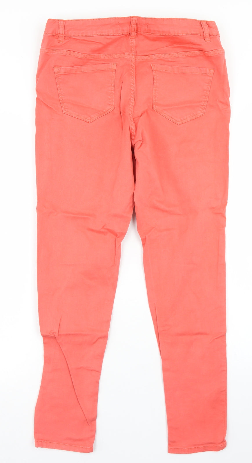 George Womens Pink  Cotton Skinny Jeans Size 16 L28 in Regular Button