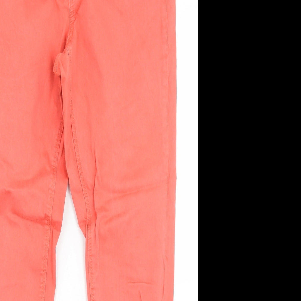 George Womens Pink  Cotton Skinny Jeans Size 16 L28 in Regular Button