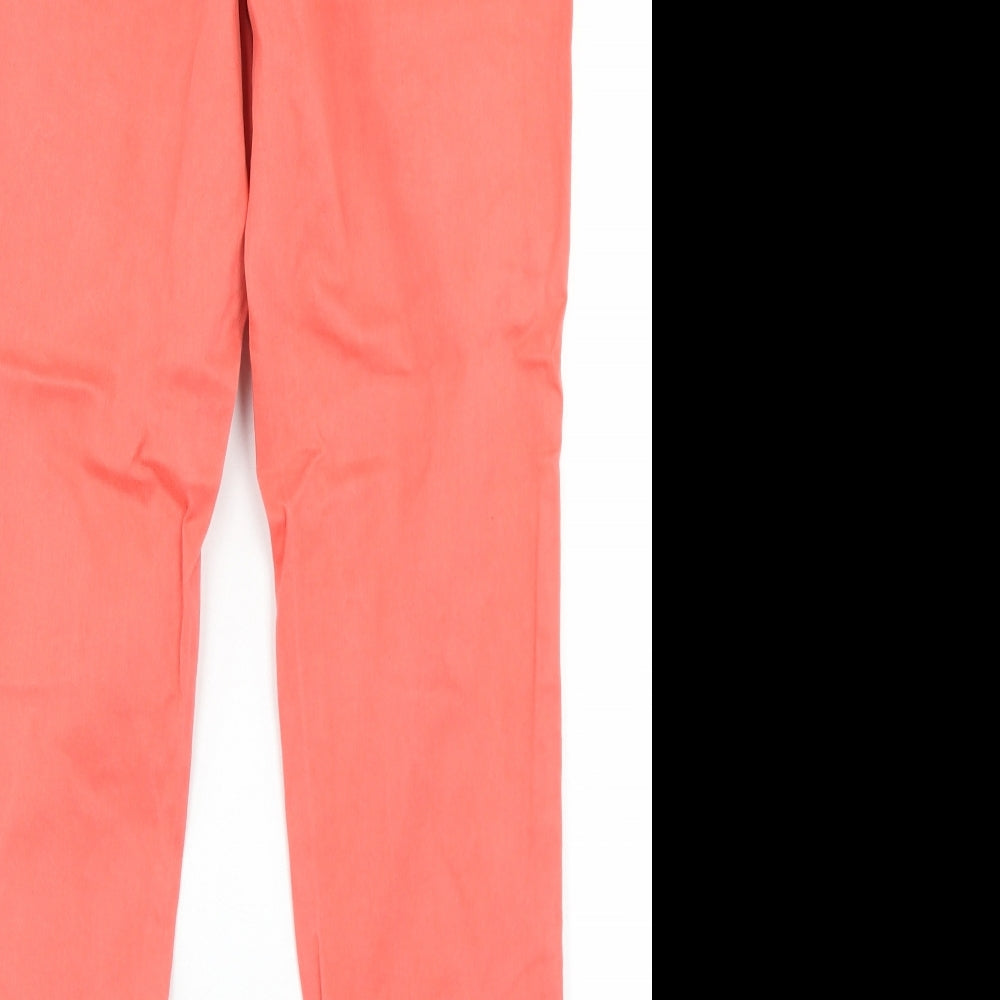 George Womens Pink  Cotton Skinny Jeans Size 16 L28 in Regular Button