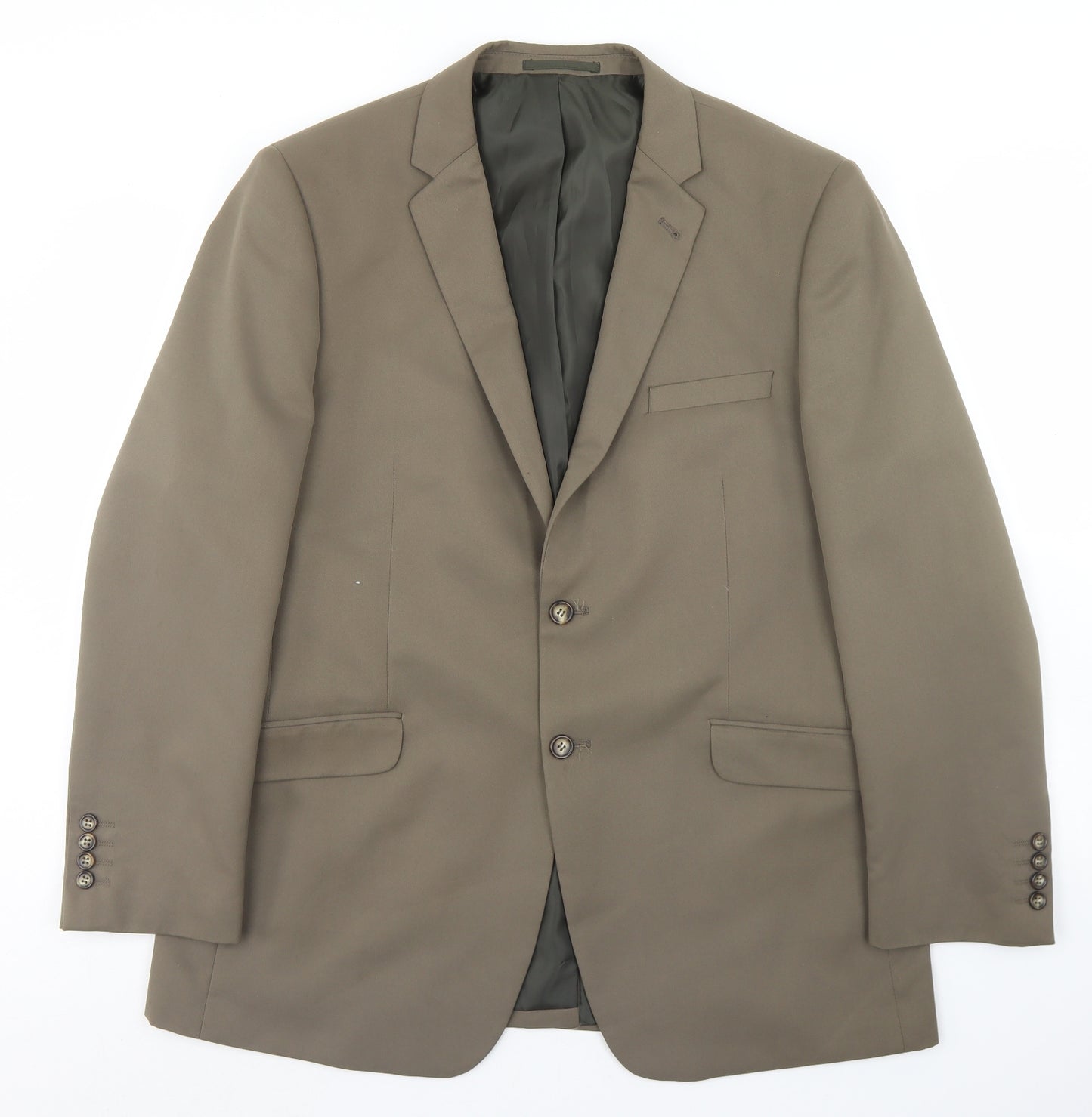 Jack Reid Mens Beige  Polyester Jacket Blazer Size 42