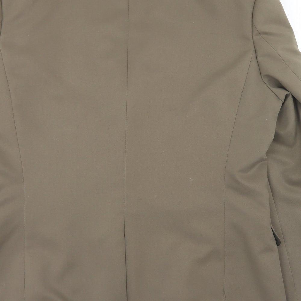 Jack Reid Mens Beige  Polyester Jacket Blazer Size 42