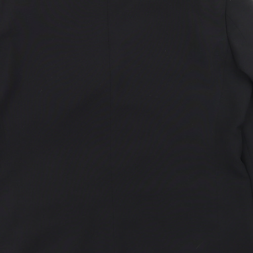 George Mens Black  Polyester Jacket Blazer Size 42