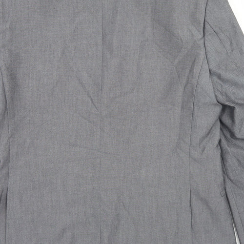 Limehaus Mens Grey  Polyester Jacket Blazer Size 40