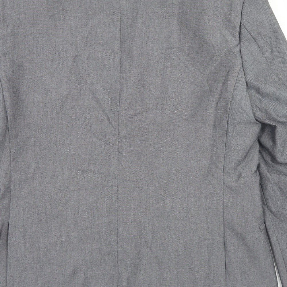 Limehaus Mens Grey  Polyester Jacket Blazer Size 40