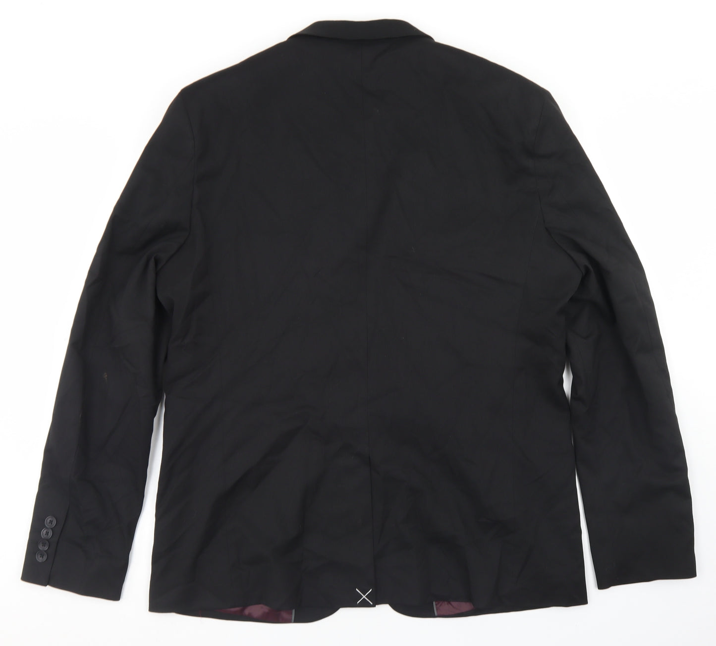 NEXT Mens Black  Polyacrylate Fibre Jacket Blazer Size 44
