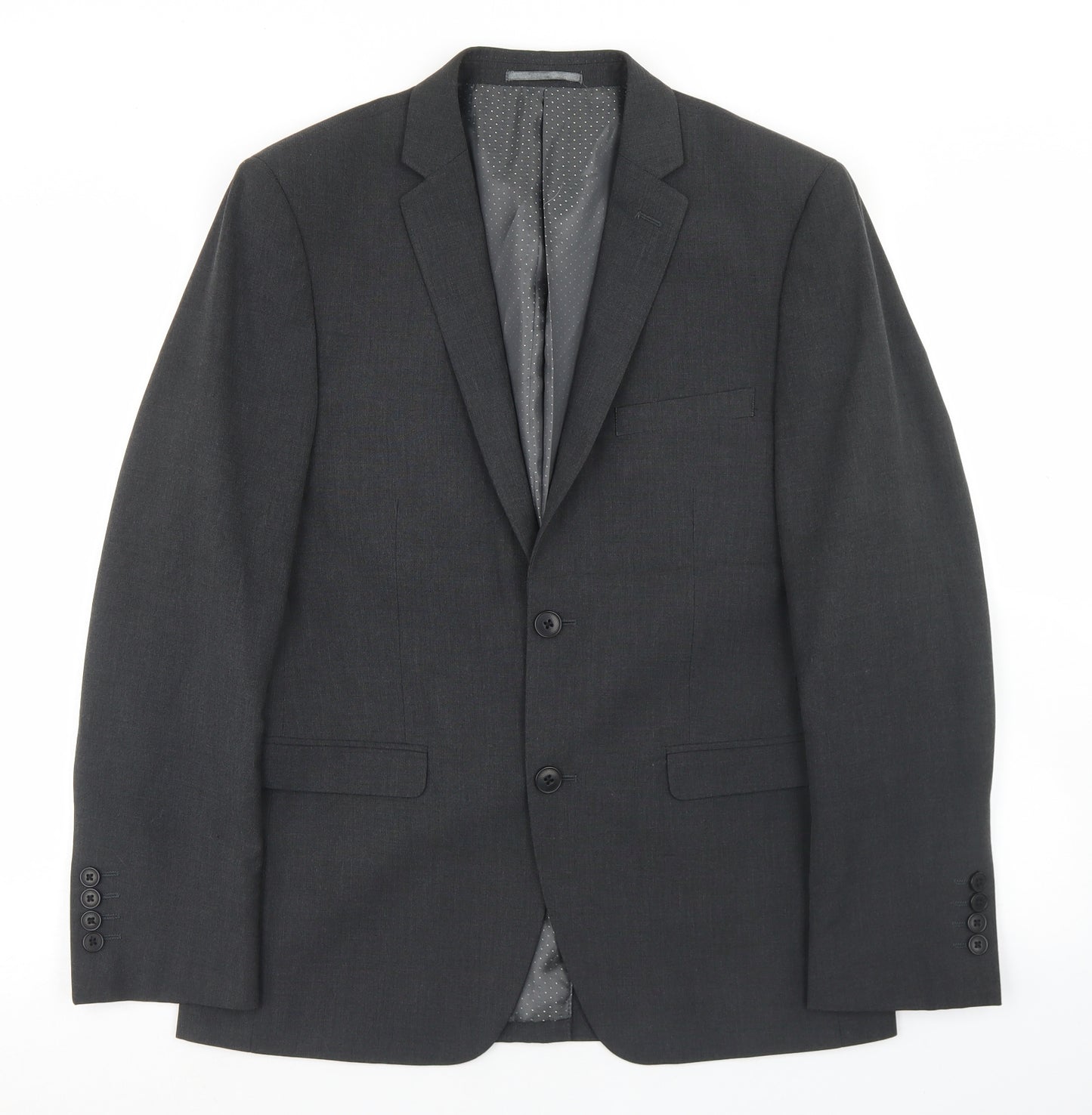 Tailor & Cutter Mens Grey  Polyester Jacket Blazer Size 38