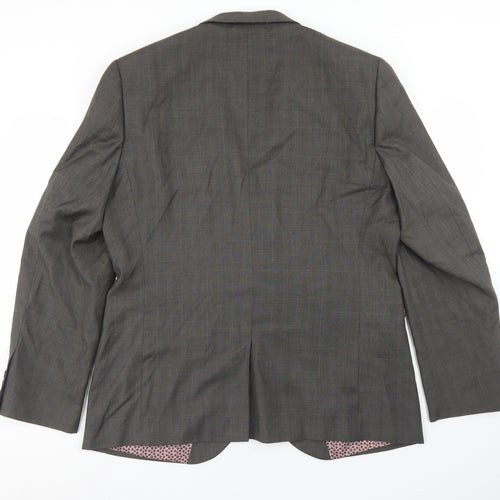 NEXT Mens Grey  Polyester Jacket Blazer Size 44