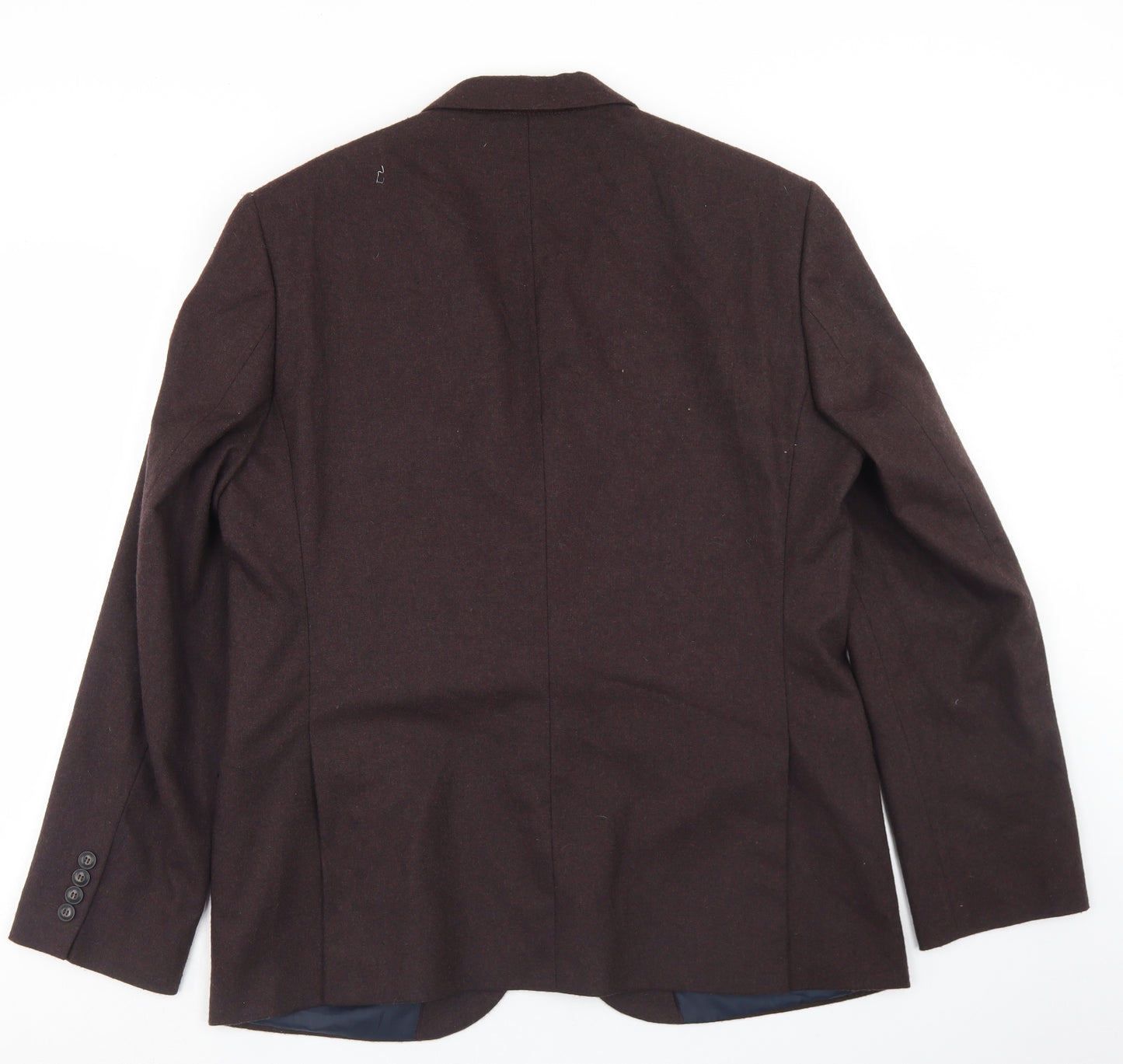 Marks and Spencer Mens Purple  Wool Jacket Blazer Size 42   - Tailored fit