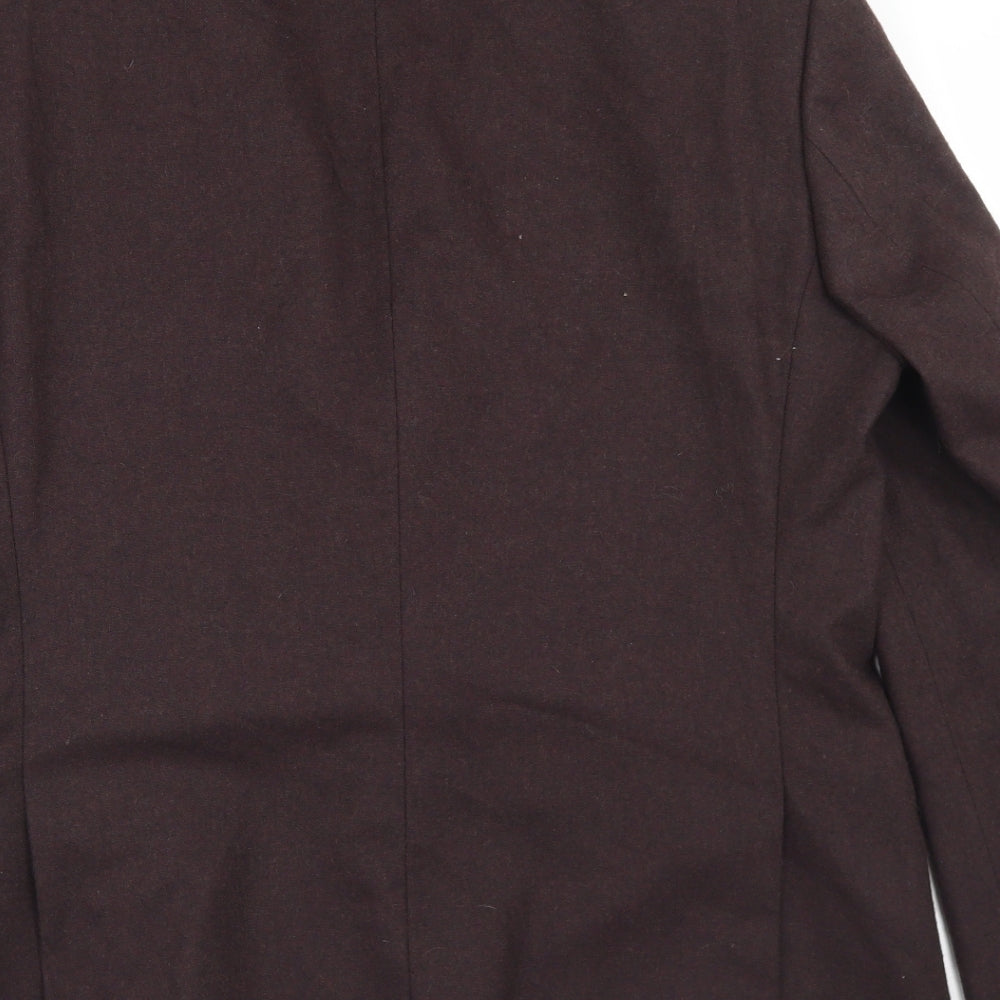 Marks and Spencer Mens Purple  Wool Jacket Blazer Size 42   - Tailored fit