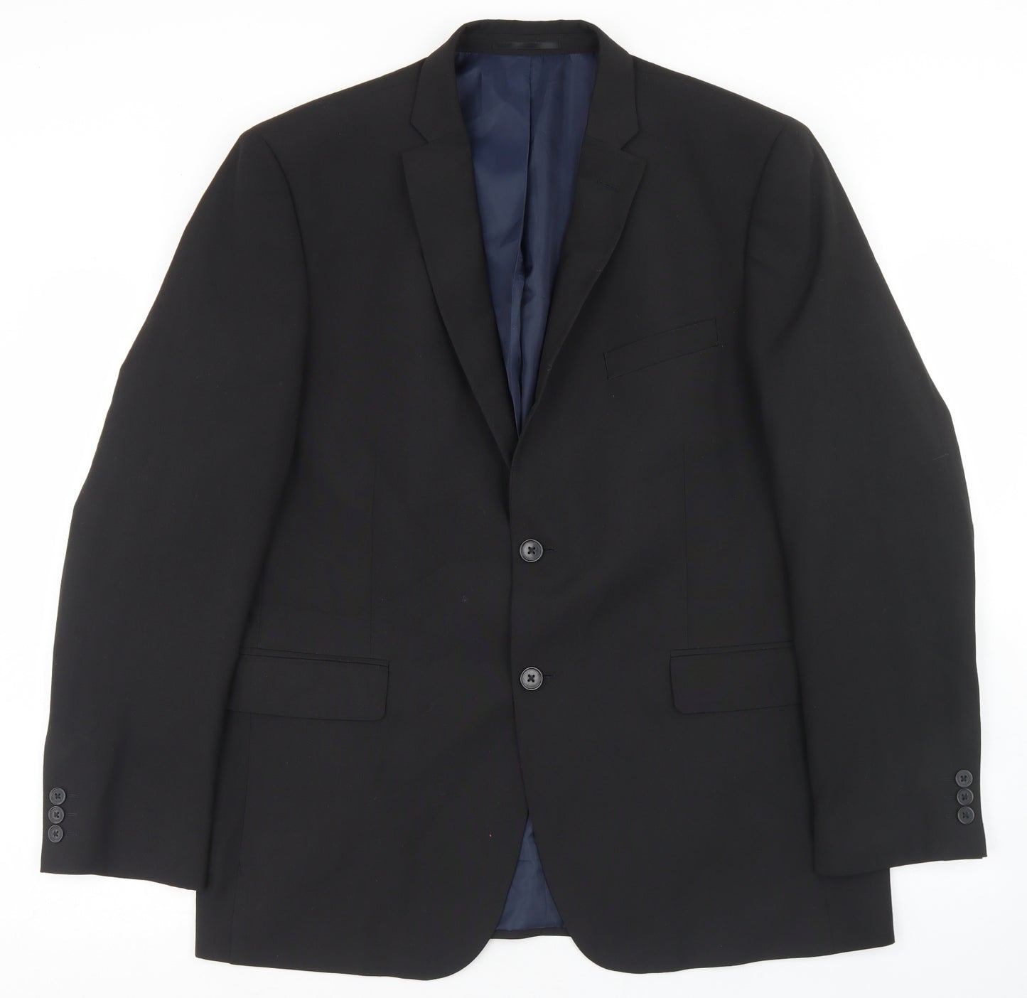 Debenhams Mens Black  Polyester Jacket Blazer Size 44